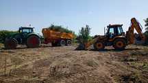Usługi Koparko Ładowarka Koparka Roboty Ziemne Wykopy Transport 20 TON