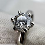 Pierścionek z diamentem 0.55CT H/VS2. 3xEX. GIA.