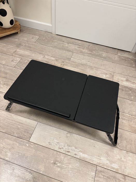 Stolik podstawka pod laptopa regulowany czarny rozkładany