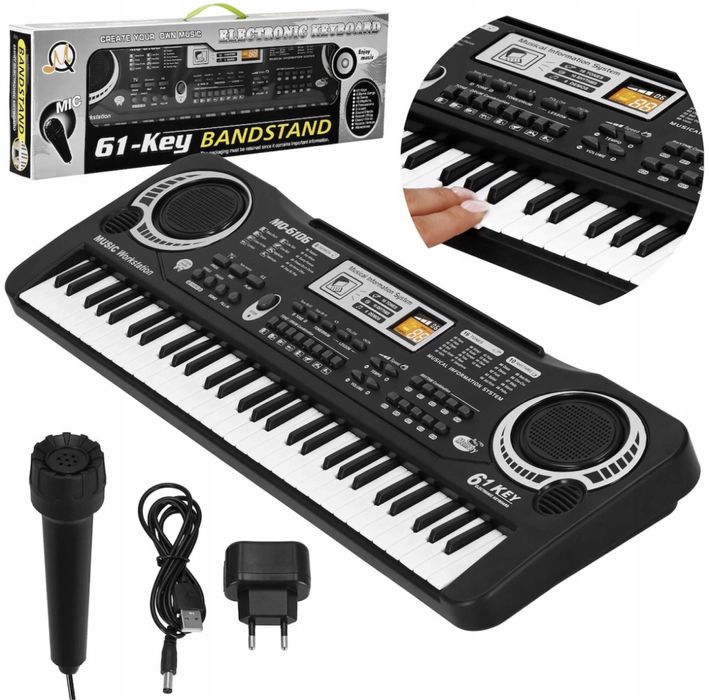 KEYBOARD Organy Pianino DLA DZIECI Organki Elektryczne + Mikrofon