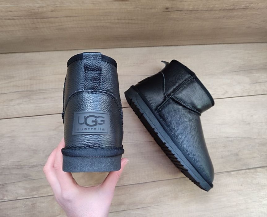40-45 р UGG Угги чоботи уги дутики кожа кожаные натуральные шкіряні