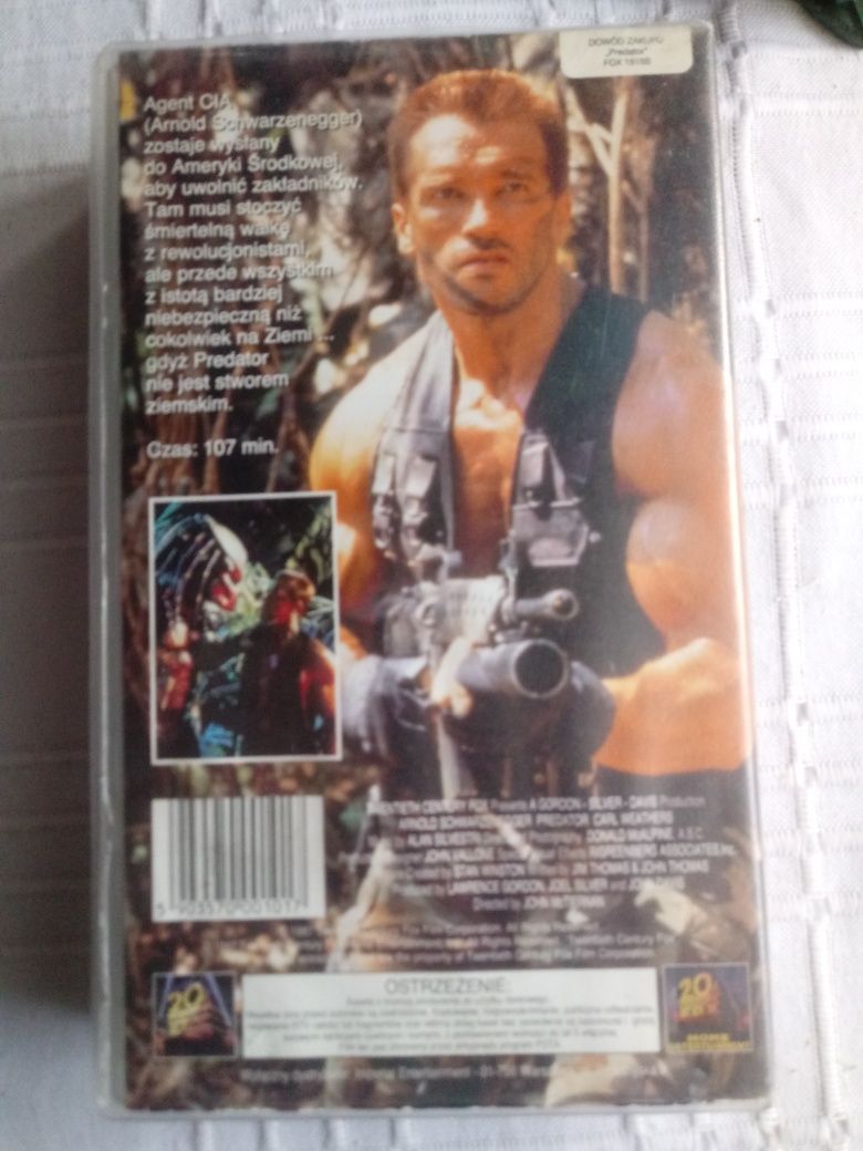 Kaseta vhs Predator Arnold Schwarzenegger