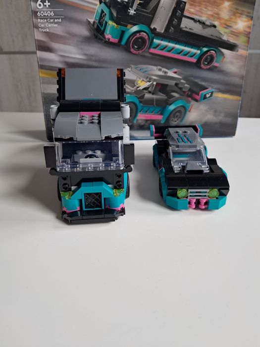 Lego city 60406 samochód wyścigowy z lawetą