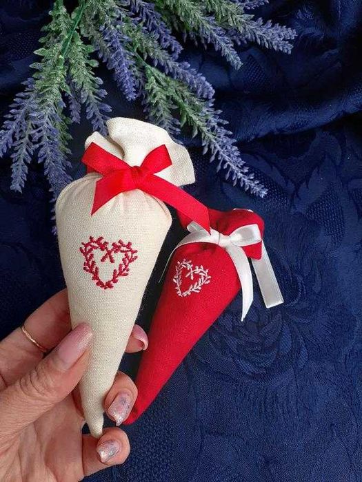 Scented pomanders сердце саше подвески 100% лен сердечки модные