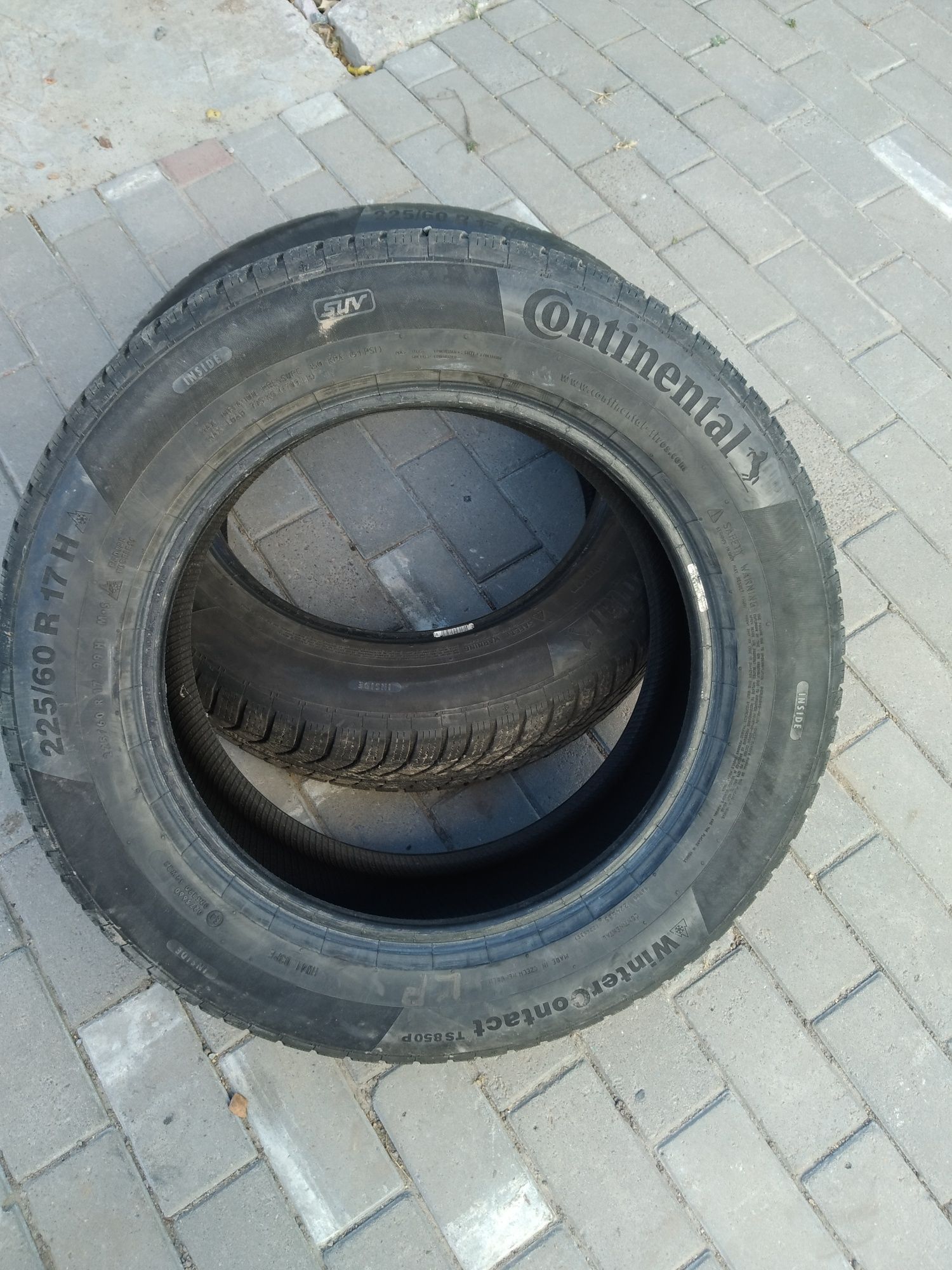 Гума Continental,зима 225/60 R17.