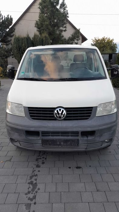 Volkswagen Transporter T5 2.5 TDI 3 Osobowy  Skrzynia Paka Prycza