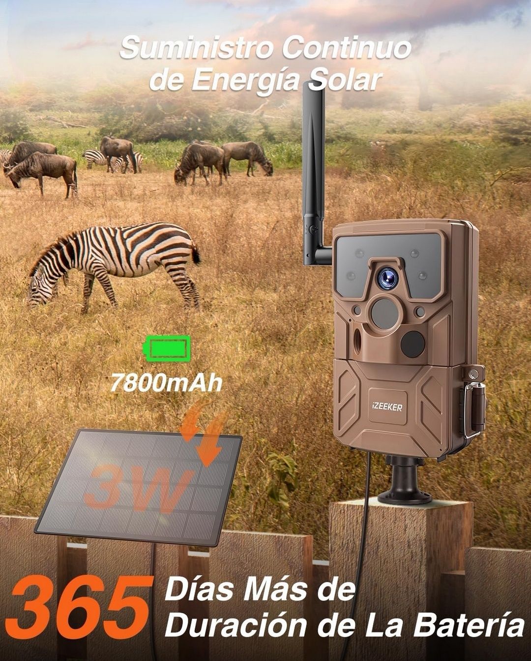 iZEEKER IG320 fotopułapka 4G LTE solar + noktowizja NOWA