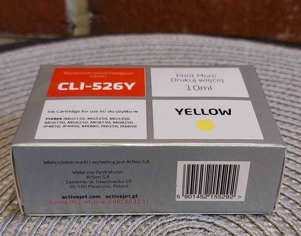 Tusz Activejet ACC-526YN (Canon CLI-526Y) supreme 10ml yellow Chip