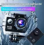 Kamerka sportowa HD - 1080P - wodoodporna - z uchwytem - 9szt