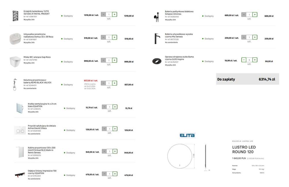 Projekt wnętrza TANIO wizualizacja mieszkania