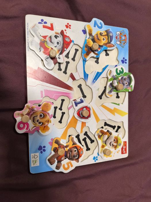 Układanka drewniana Psi Patrol, Trefl