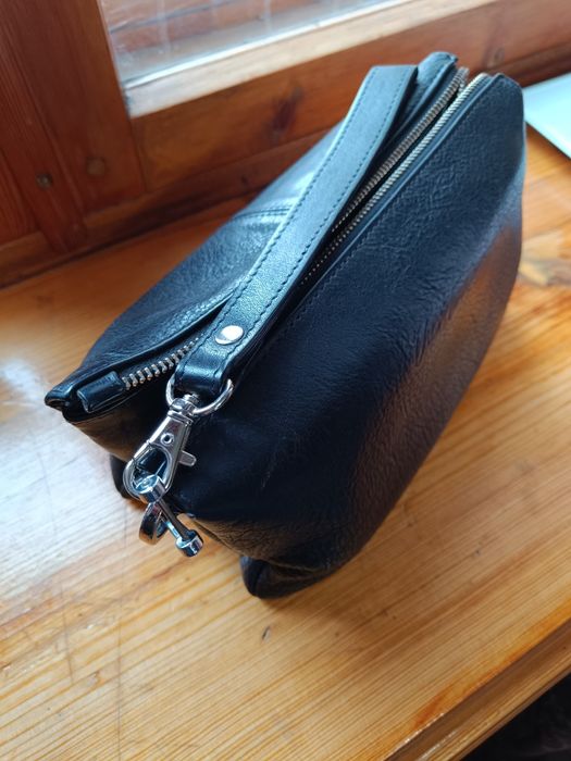 Мужской клач кожаний