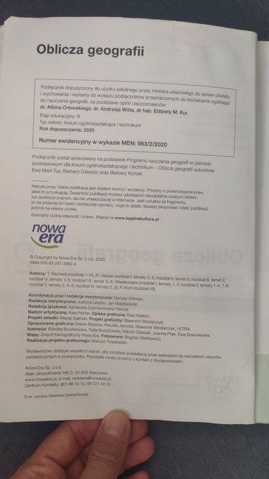 Oblicza geografii 2 zakres podstawowy