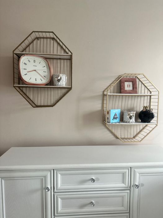 Półka złota w stylu glamour