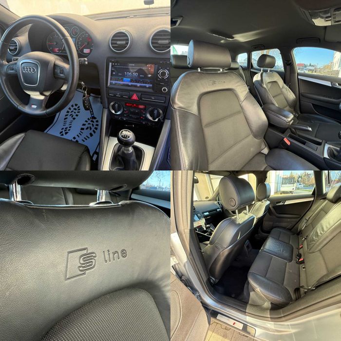 AUDI A3 TDI 170KM S-LINE Bixenon Navi Alu 17 skóry Zarejestrowana