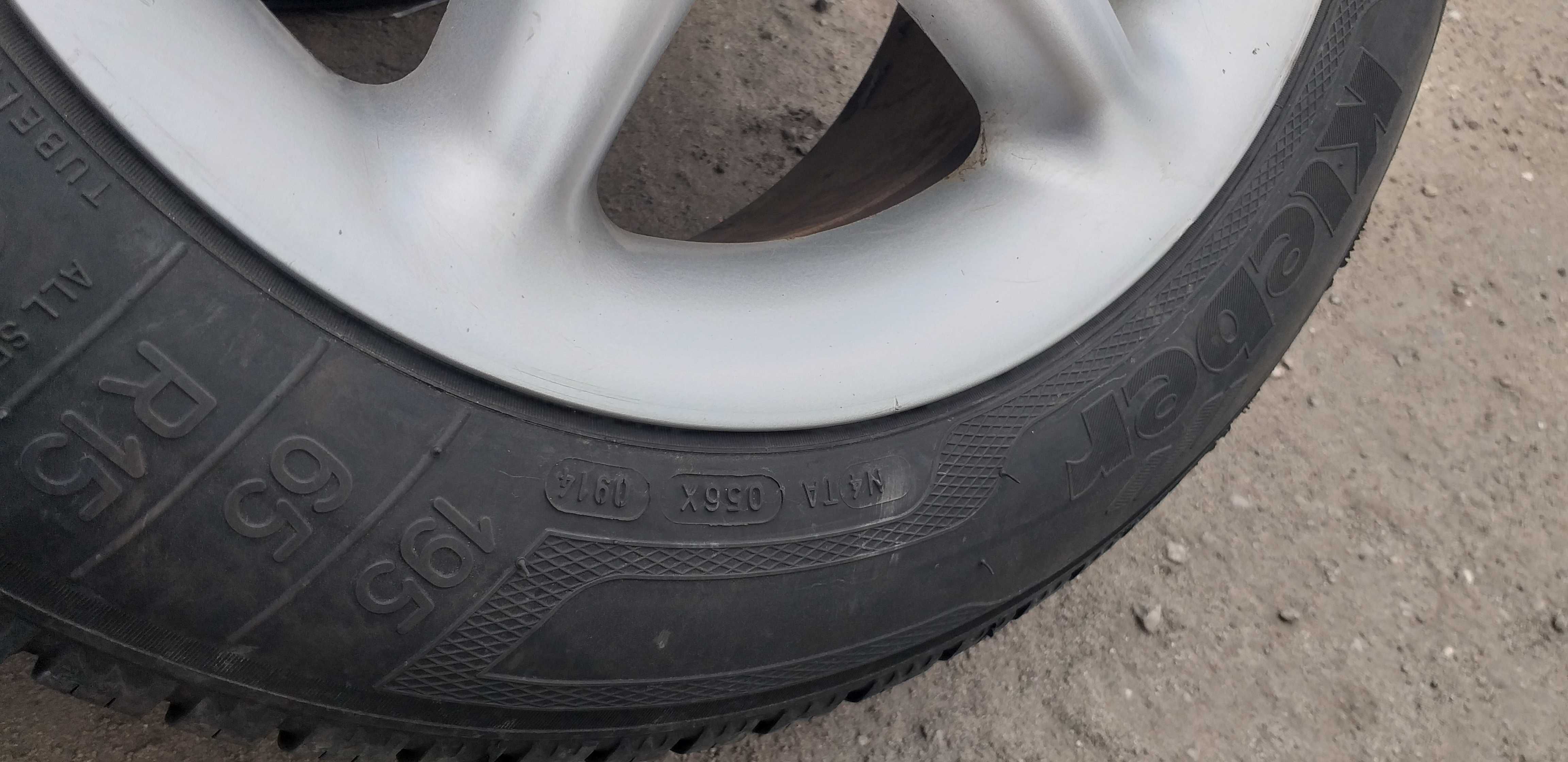 Felgi aluminiowe koła opony wielosezonowe Audi VW 5X112 15 kpl