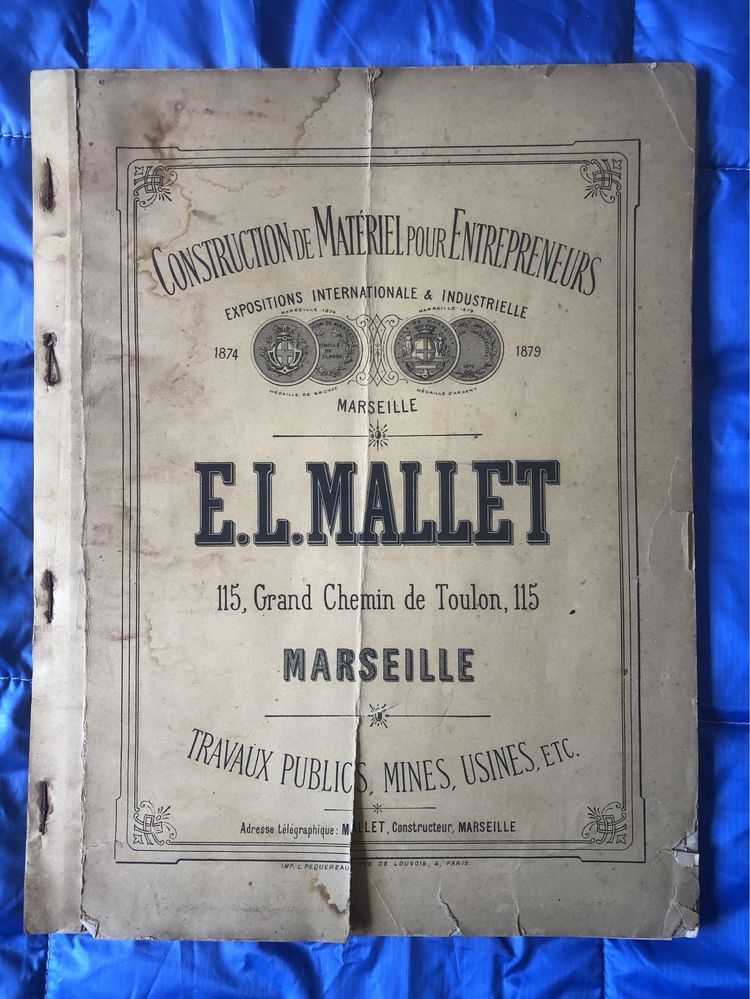 Catálogo da firma E.L. Mallet