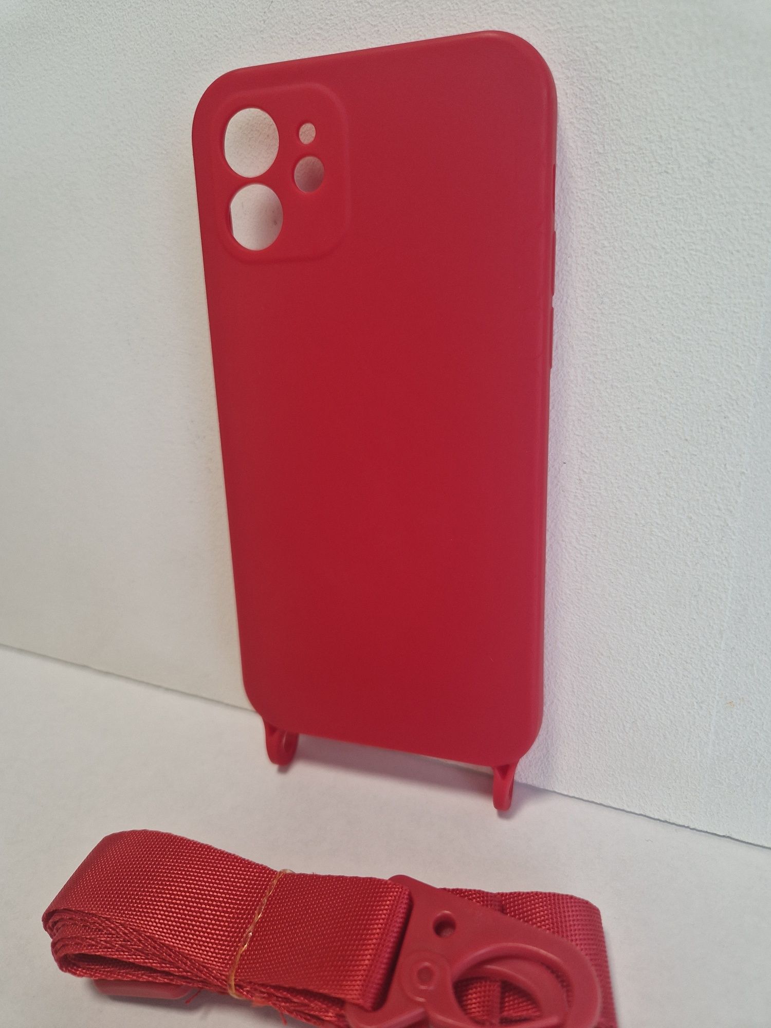 Strap Silicone Case do Iphone 12 wzór 2 czerwony