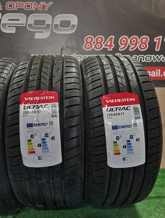 NOWE OPONY VREDESTEIN Ultrac 225/45/R17 - 91Y - Klasa PREMIUM