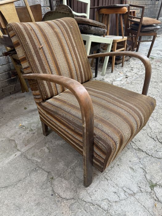 FOTEL art deco secesyjny w stylu HALABALA lata 50