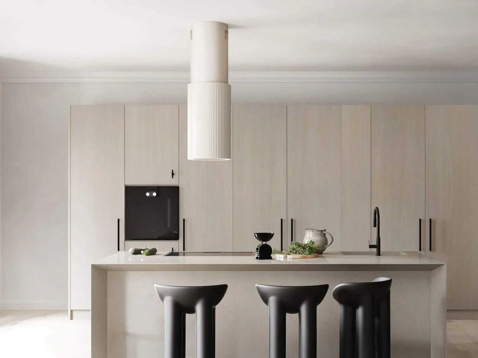 Okap wyspowy Ciarko Monogram kaszmir,  dostępny od ręki.