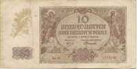 43. Stary banknot. 10 złotych 1940