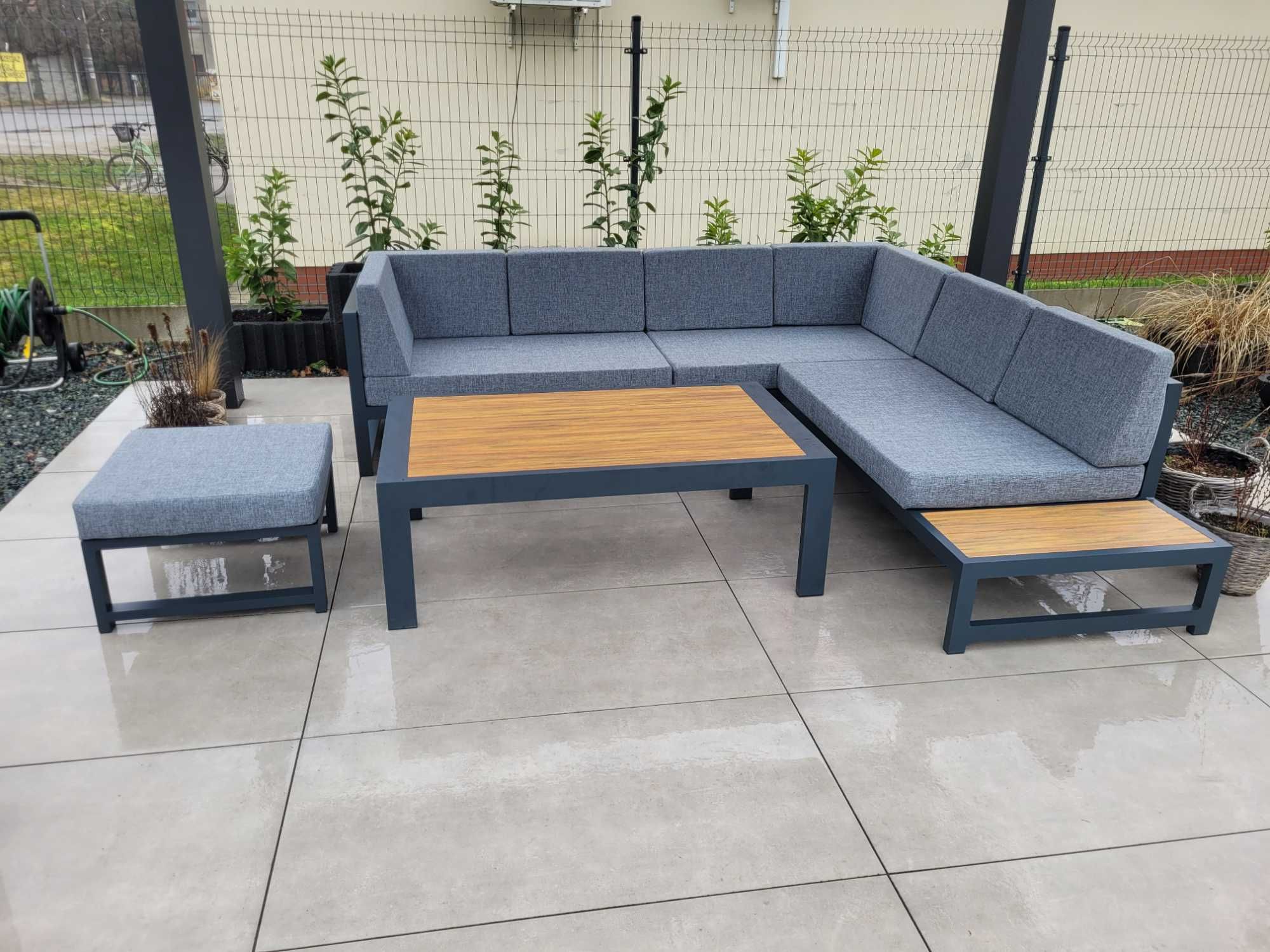Meble tarasowe modułowe ogrodowe nowoczesne gruby profil ALUMINIUM PL