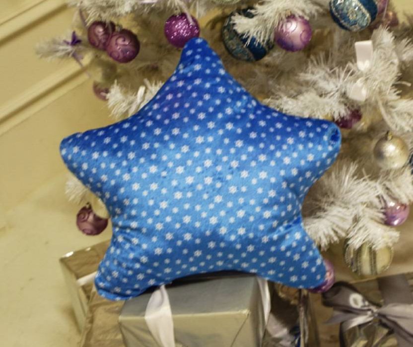 Новорічний подарунок для дитини подушка нічник зірочка