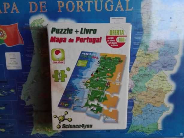 puzzle+livro da Science 4 You: Mapa de Portugal  ( envio grátis)