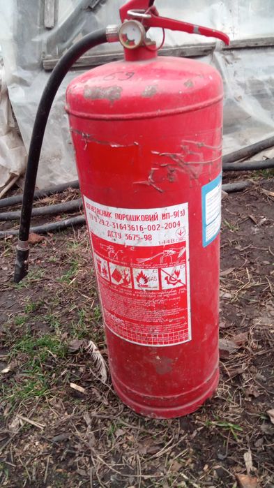 Баллон огнетушителя порошкового