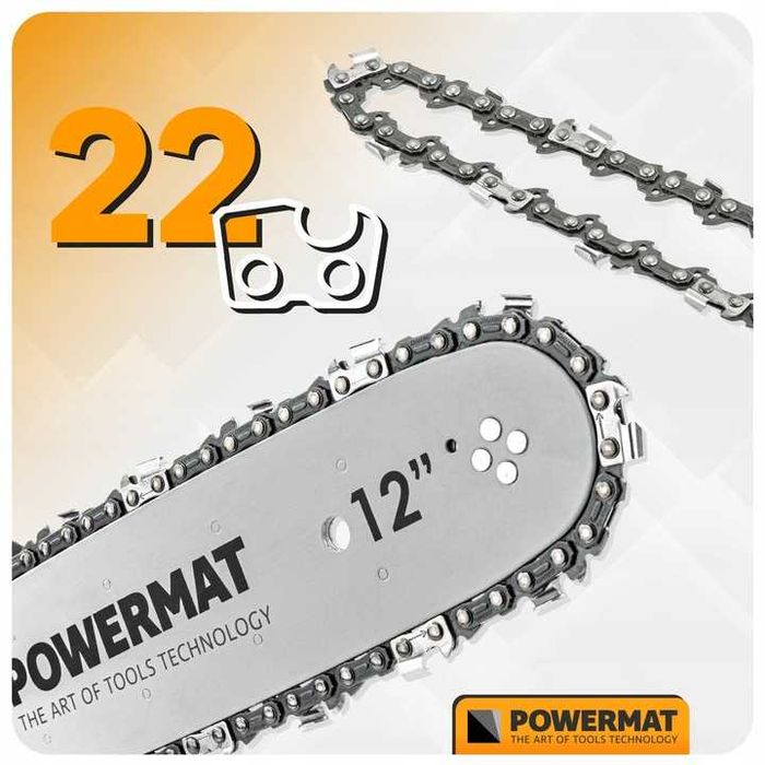 Prowadnica do piły 30cm 12" + 2xłańcuch 3/8" akumulatorowej spalinowej