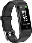 GRV Zegarek z Krokomierzem Bez Bluetooth, Monitor Snu/Kalorii, czarny
