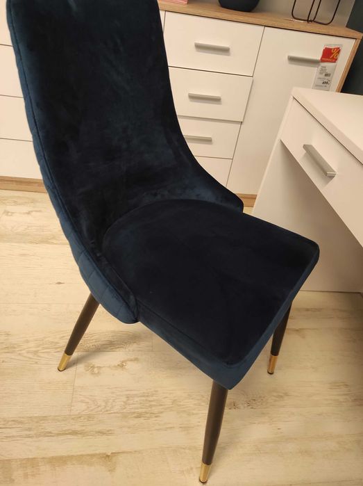 Krzesła  welurowe Piano 6 szt