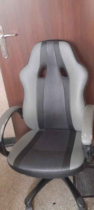 Fotel biurowy, szary.