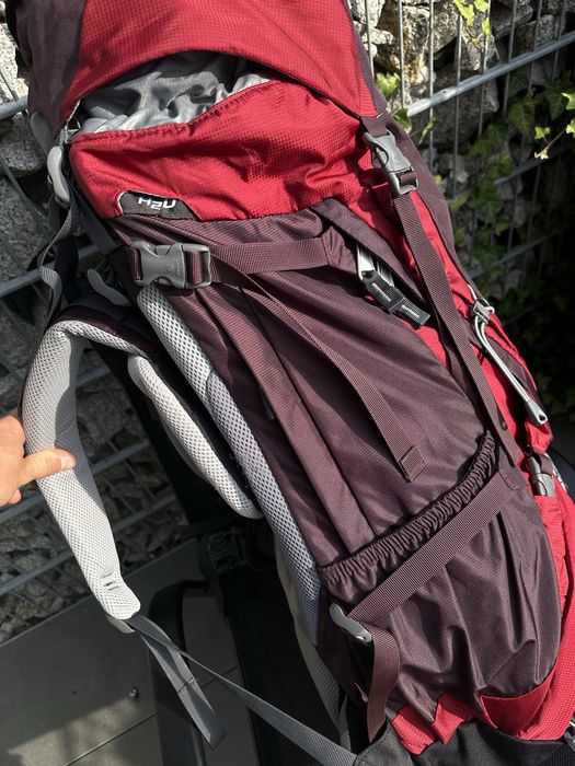 Plecak Deuter Aircontact 60+10 SL ( 70l ) Czerwony / Burgundowy