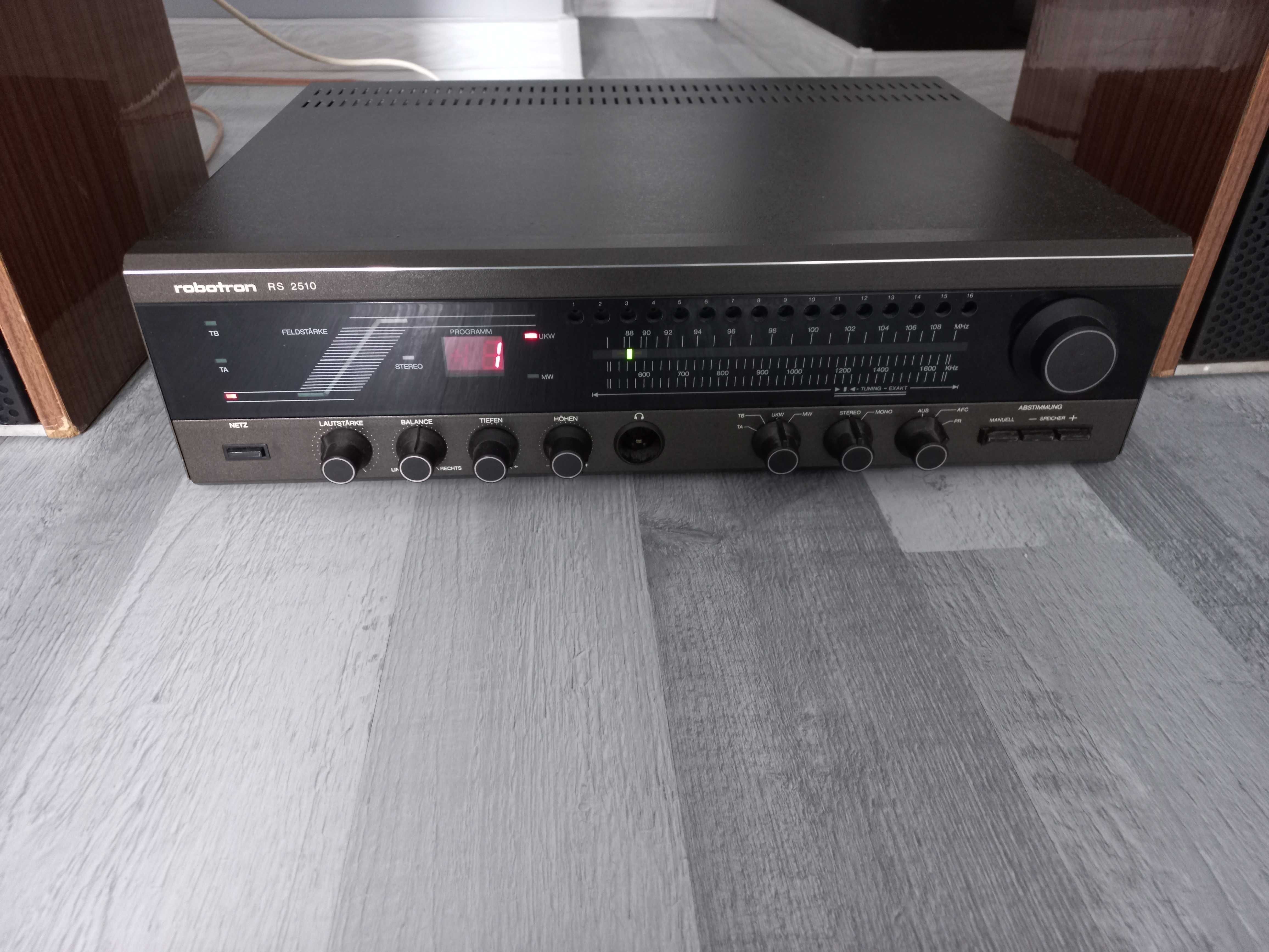 Amplituner stereo RFT ROBOTRON RS2510 + kolumny REMA Andante