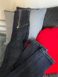 vintage aestethic jeansy spodnie kombinezon