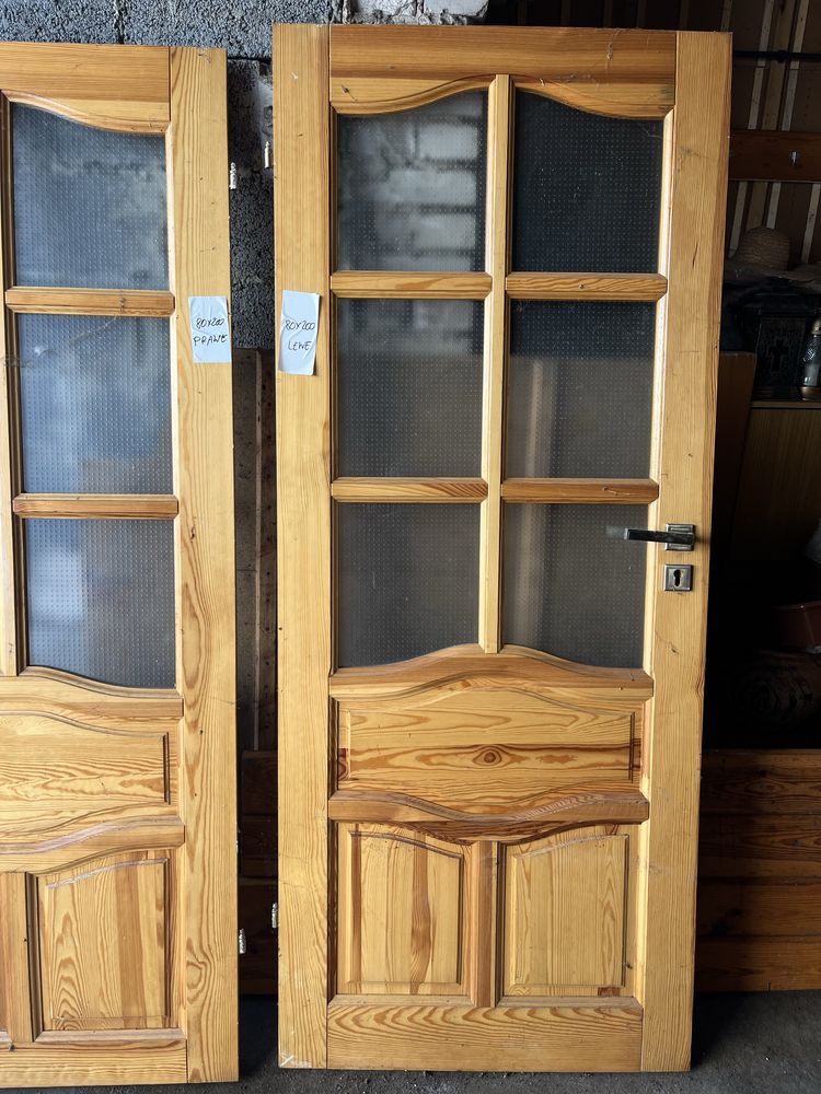 Drzwi drewniane lewe prawe 80x200, 70x200