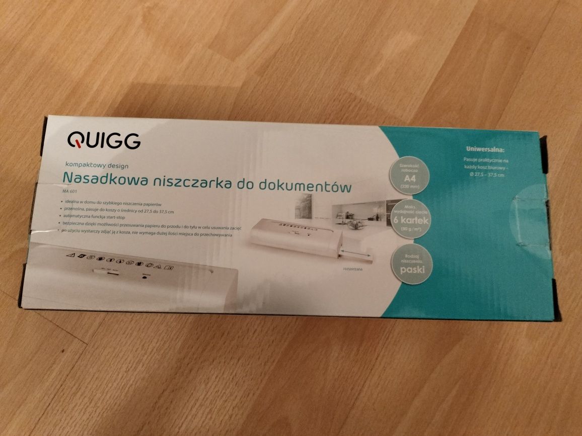 Nowa NISZCZARKA do dokumentów QUIGG