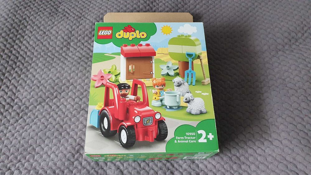LEGO Duplo Traktor i zwierzęta gospodarskie+instrukcja+pudełko,komplet