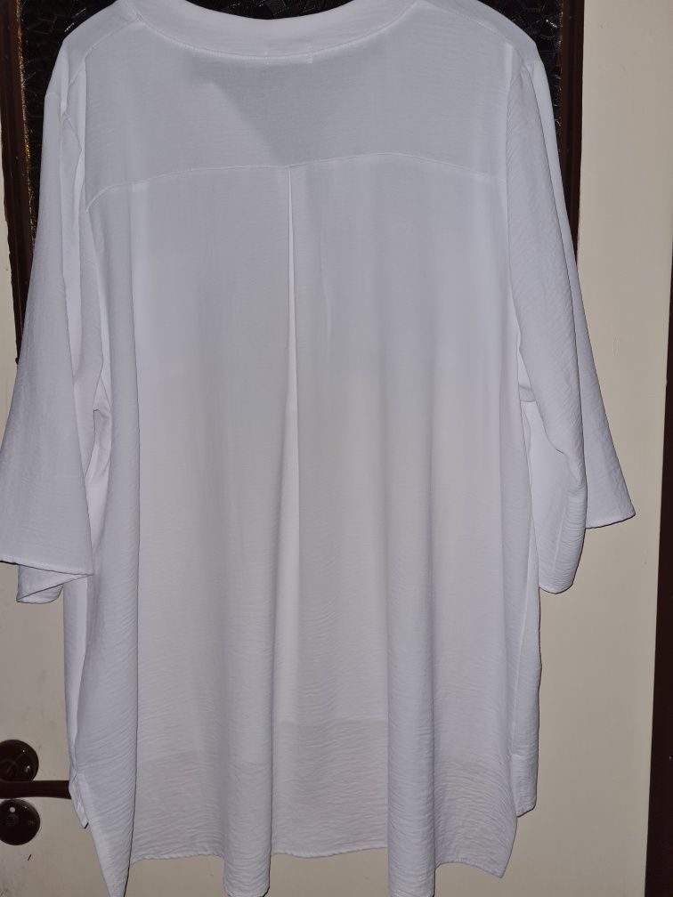 Elegancka bluzka z dłuższym tyłem, rozm. 54