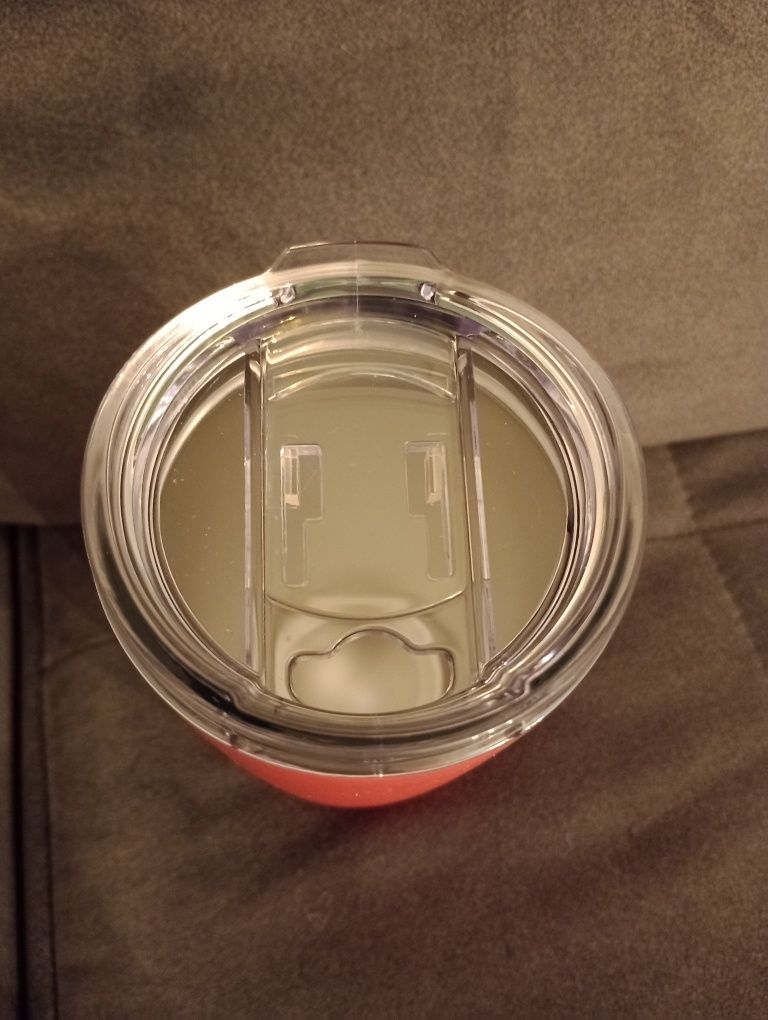 Kubek termiczny 590 ml czerwony i różowy pudrowy