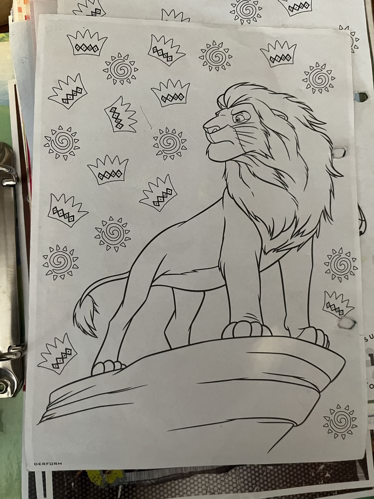 King Lion Disney simba Mufasa karteczki Vintage y2k