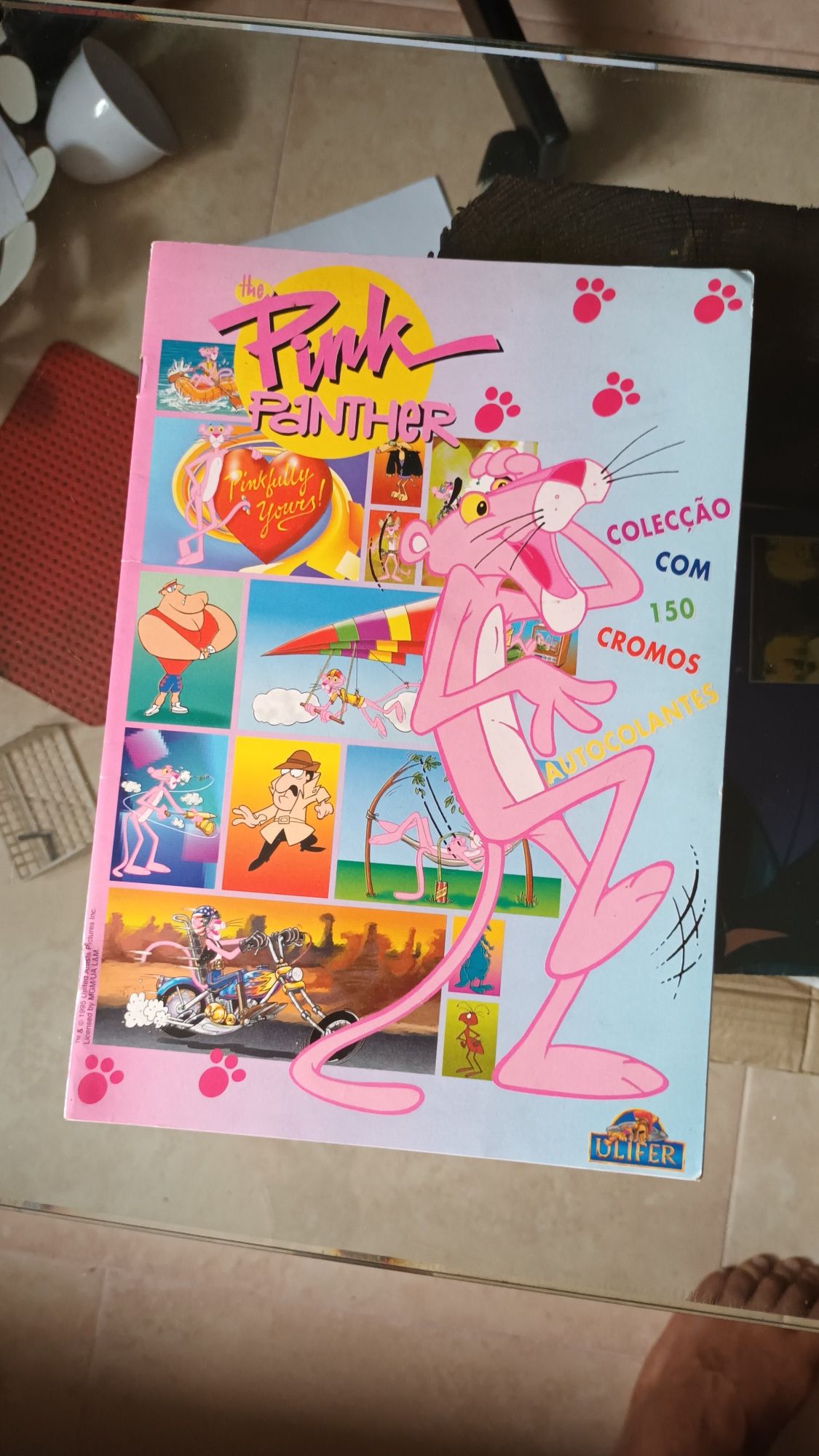 Caderneta Pantera cor de rosa - Ulifer 1996
