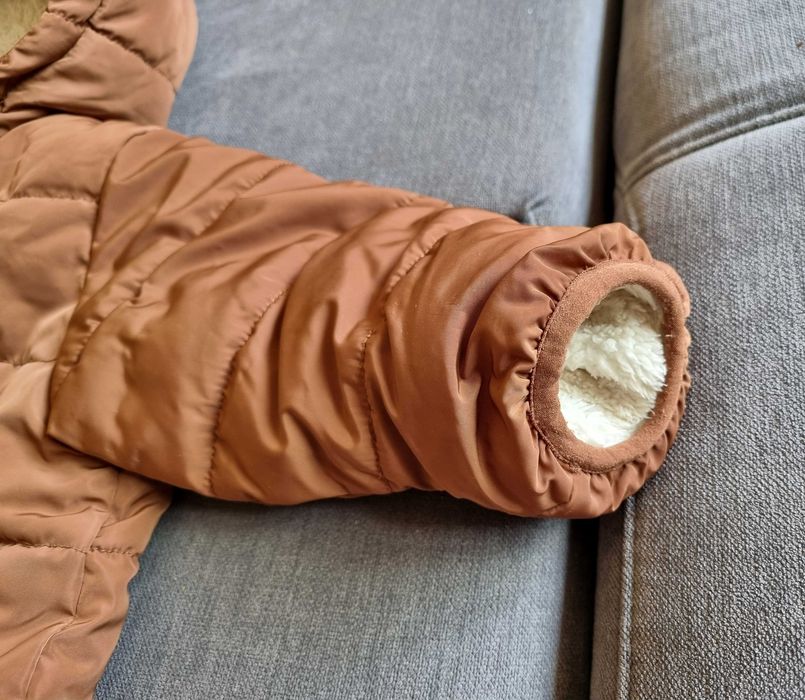 Kombinezon niemowlęcy miś ocieplany zimowy kurtka rozmiar 74