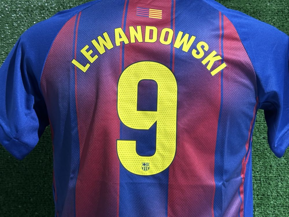 Koszulka FC Barcelona Lewandowski #9 Roz. 28, 11-13 lat, 150-160 +free