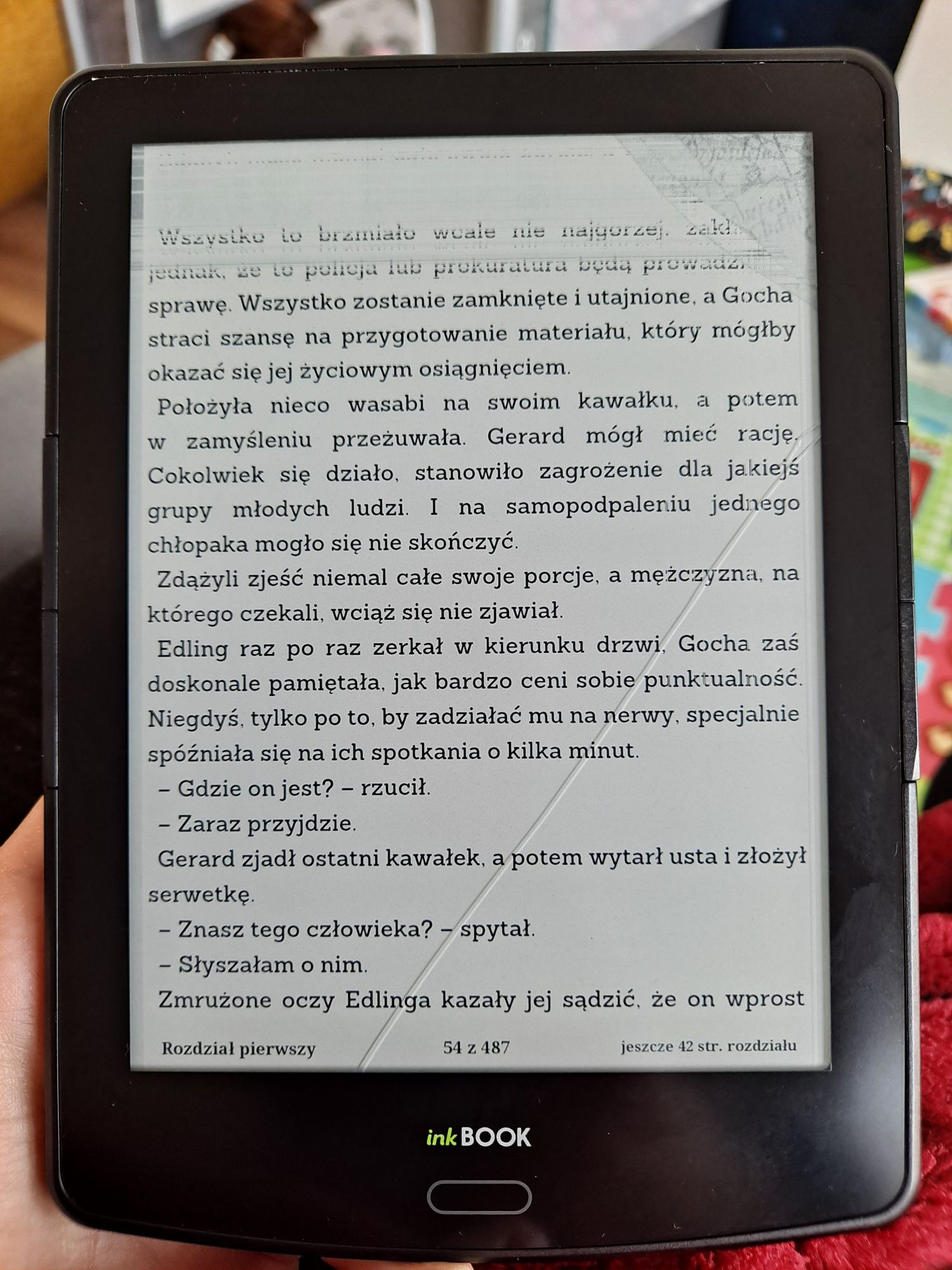 Częściowo uszkodzony czytnik inkbook Prime HD