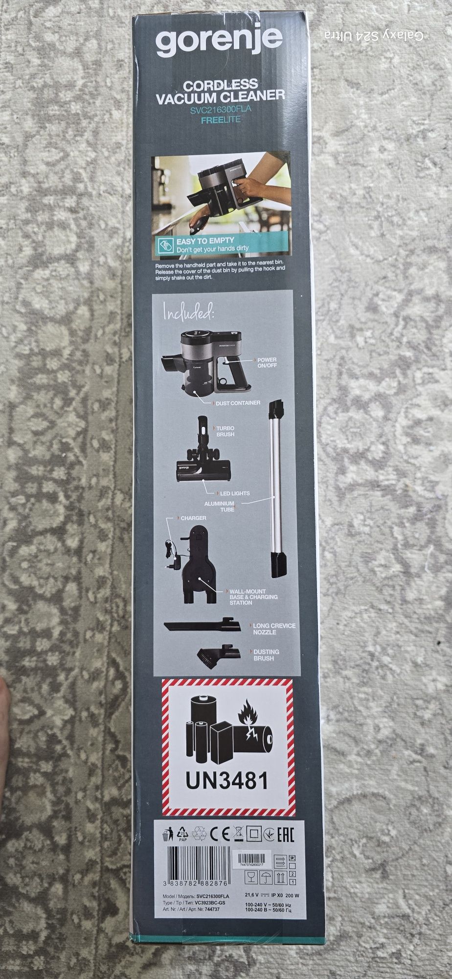 Odkurzacz Gorenje svc216300fla pionowy 2w1 na baterię