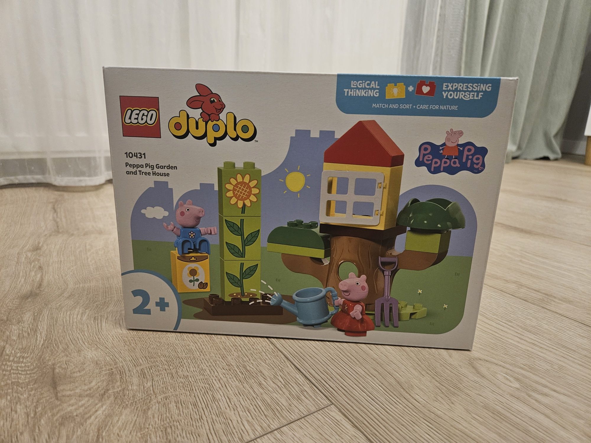 Lego Duplo  Świnka Peppa 10431 ogrod i domek na drzwie