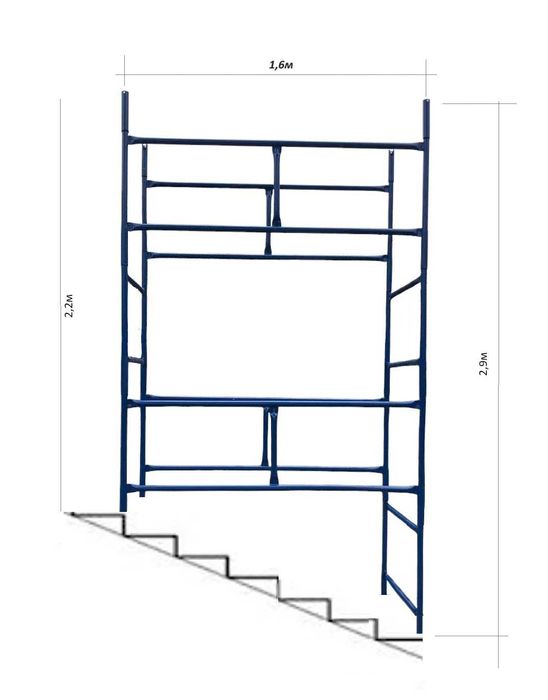 Риштовка Варшавка 1,6х0,8  / Риштування /Вишки- тури